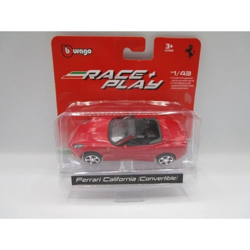 Burago 1/43 Race & Play Ferrari California Convertible Die Cast Car